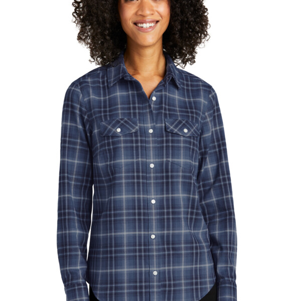 Port Authority Women's Long Sleeve Ombre Plaid Shirt LW672 Women's Long Sleeve Ombre Plaid Shirt Thumbnail
