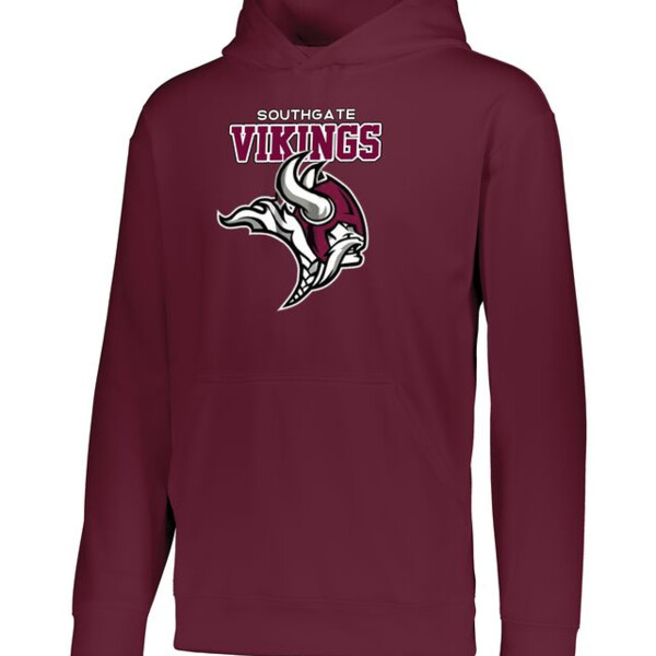 Youth Wicking  Fleece Hoodie Thumbnail