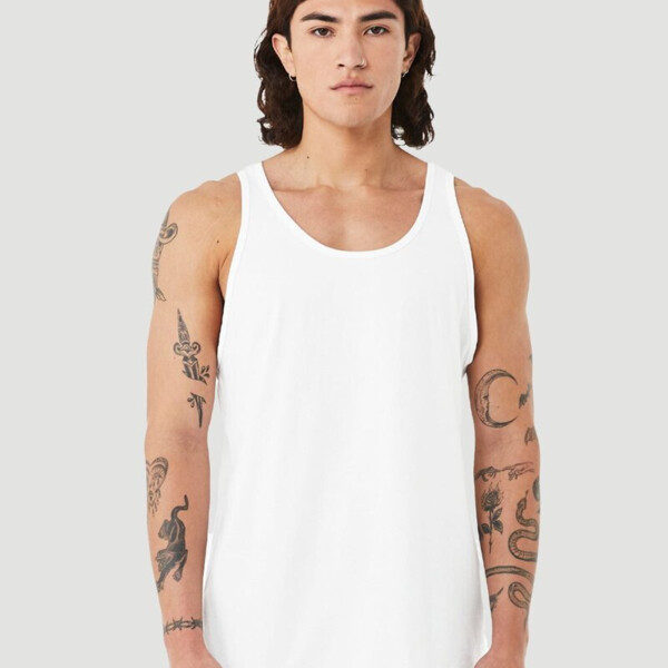 Unisex Heather CVC Tank Thumbnail