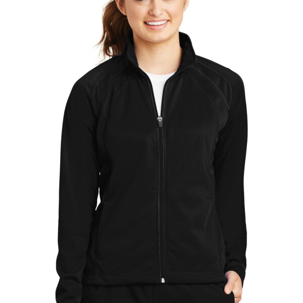 Sport Tek Women's Tricot Track Jacket LST90 Women's Tricot Track Jacket Thumbnail