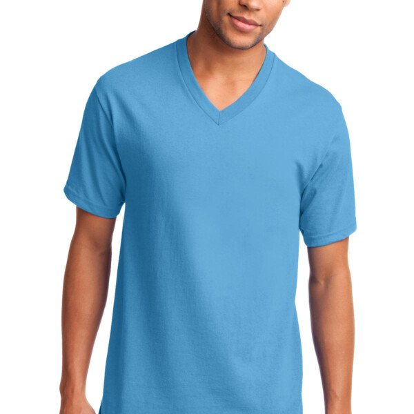 Port & Company Core Cotton V Neck Tee PC54V Core Cotton V Neck Tee Thumbnail