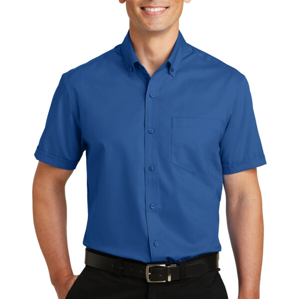 Port Authority Short Sleeve SuperPro Twill Shirt S664 Short Sleeve SuperPro Twill Shirt Thumbnail