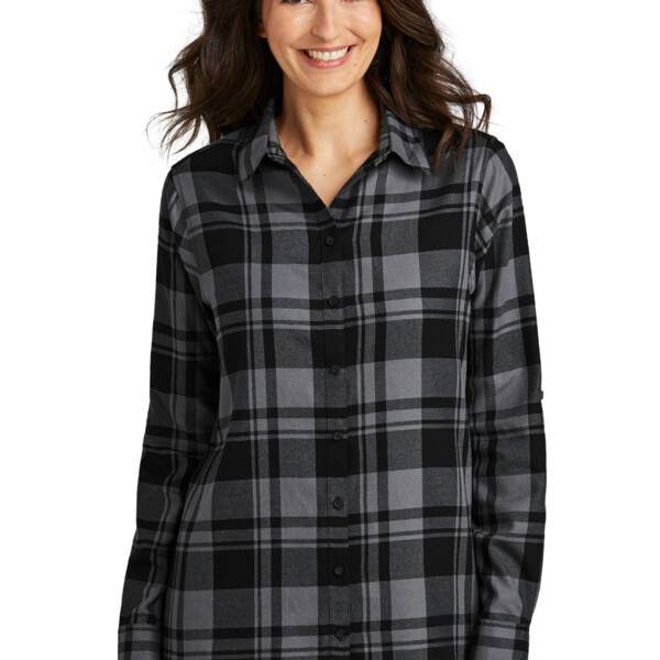 Port Authority Women's Plaid Flannel Tunic LW668 Women's Plaid Flannel Tunic Thumbnail