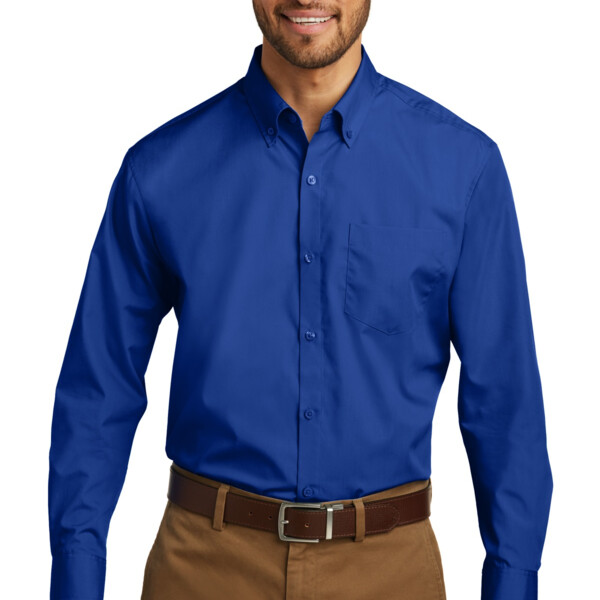 Port Authority Long Sleeve Carefree Poplin Shirt W100 Long Sleeve Carefree Poplin Shirt Thumbnail