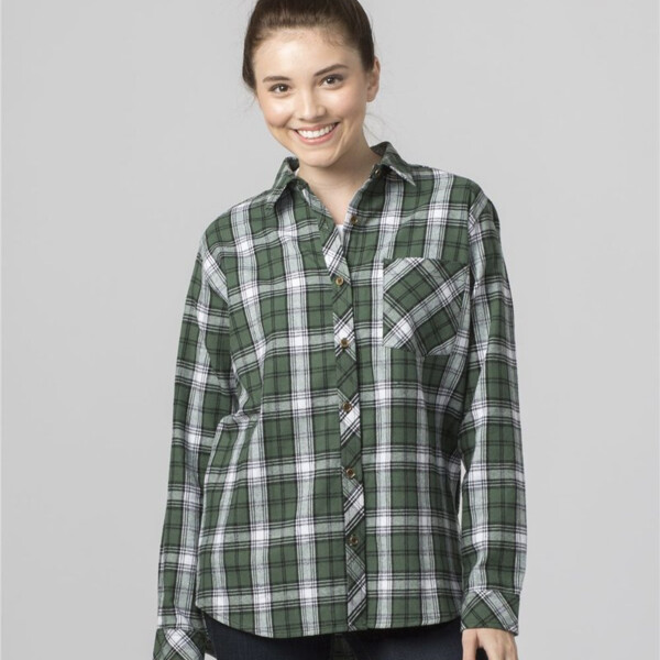 Boxercraft Women's Flannel Shirt F50 Women's Flannel Shirt Thumbnail