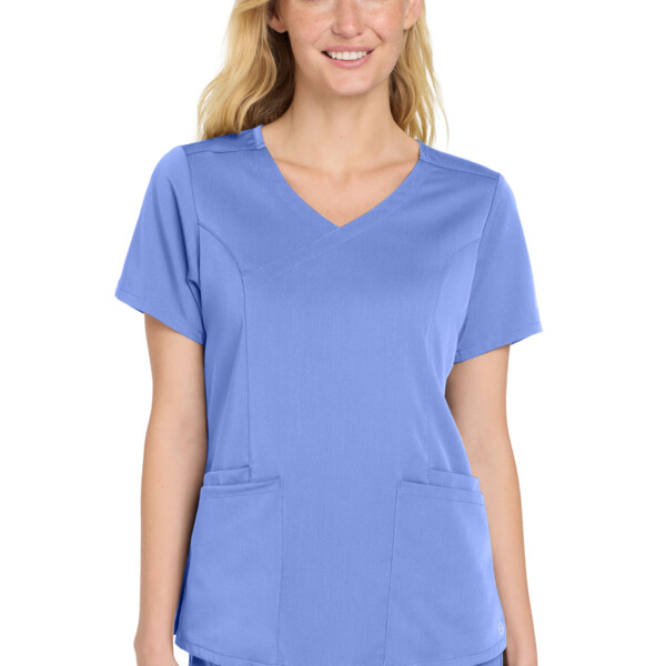 Wink Women's Premiere Flex ™ Mock Wrap Top WW4268 Women's Premiere Flex ™ Mock Wrap Top Thumbnail