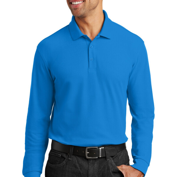 Port Authority RC Long Sleeve Core Classic Pique Polo K100LS RC Long Sleeve Core Classic Pique Polo Thumbnail