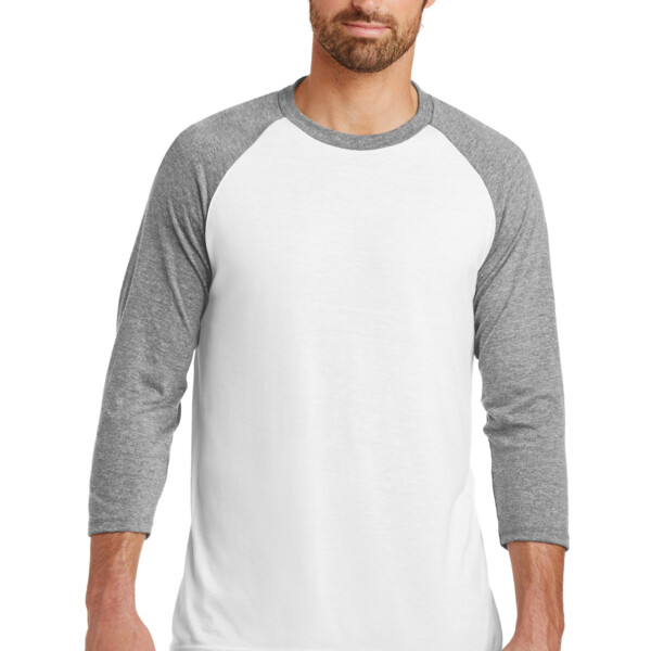 District DP ®Adult Unisex Perfect Tri ® 3/4 Sleeve Raglan DM136 DP ®Adult Unisex Perfect Tri ® 3/4 Sleeve Raglan Thumbnail