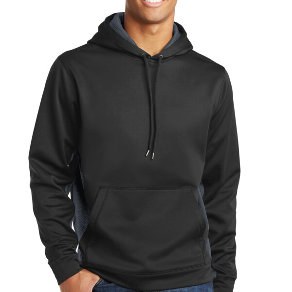 DP - Sport Wick ® CamoHex Fleece Colorblock Hooded Pullover Thumbnail