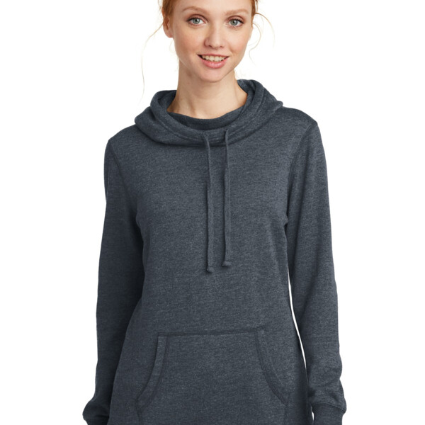 District ® Women's Lightweight Fleece Hoodie DM493 ® Women's Lightweight Fleece Hoodie Thumbnail