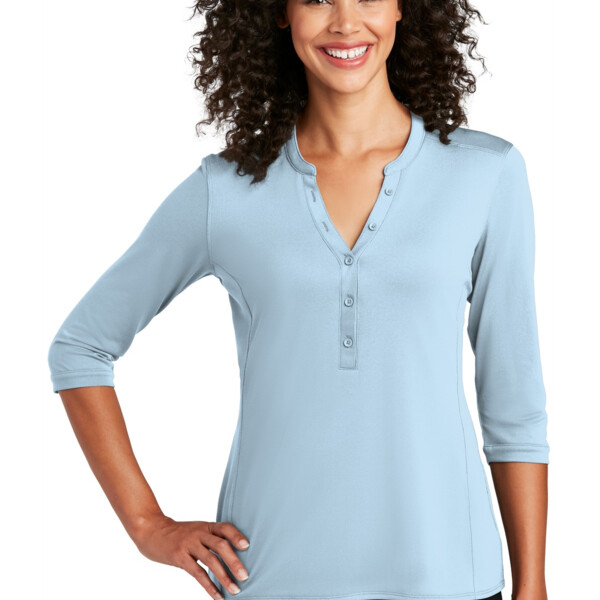Port Authority ycsd Ladies UV Choice Pique Henley LK750 ycsd Ladies UV Choice Pique Henley Thumbnail