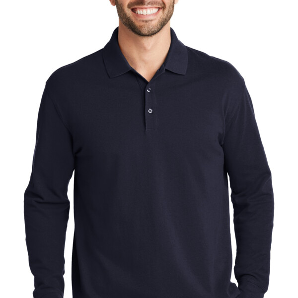 Port Authority ycsd DP EZCotton ® Long Sleeve Polo K8000LS ycsd DP EZCotton ® Long Sleeve Polo Thumbnail