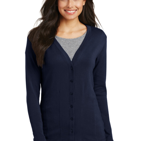 ycsd Ladies Modern Stretch Cotton Cardigan Thumbnail