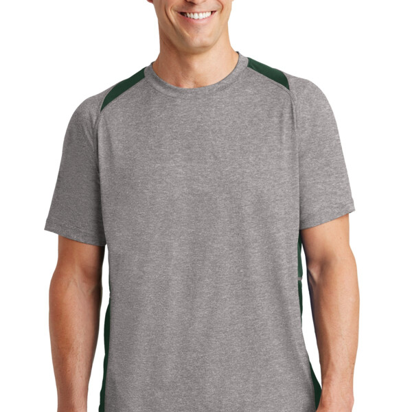 Sport Tek Heather Colorblock Contender ™ Tee ST361 Heather Colorblock Contender ™ Tee Thumbnail