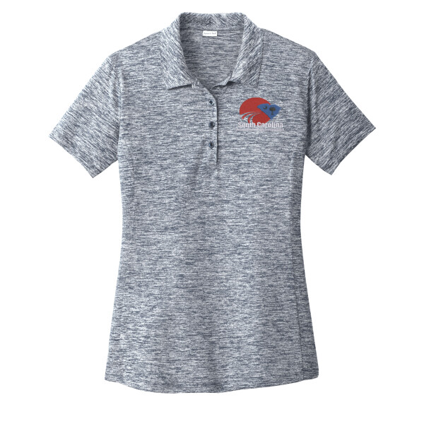 SCAPT - Ladies PosiCharge ® Electric Heather Polo Thumbnail
