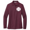Ladies Silk Touch™ Long Sleeve Polo Thumbnail