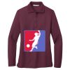 Ladies Silk Touch™ Long Sleeve Polo Thumbnail