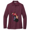 Ladies Silk Touch™ Long Sleeve Polo Thumbnail