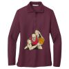 Ladies Silk Touch™ Long Sleeve Polo Thumbnail