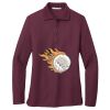 Ladies Silk Touch™ Long Sleeve Polo Thumbnail
