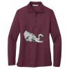 Ladies Silk Touch™ Long Sleeve Polo Thumbnail