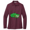 Ladies Silk Touch™ Long Sleeve Polo Thumbnail