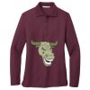 Ladies Silk Touch™ Long Sleeve Polo Thumbnail