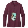Ladies Silk Touch™ Long Sleeve Polo Thumbnail