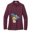 Ladies Silk Touch™ Long Sleeve Polo Thumbnail