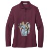 Ladies Silk Touch™ Long Sleeve Polo Thumbnail