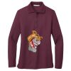 Ladies Silk Touch™ Long Sleeve Polo Thumbnail