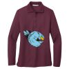 Ladies Silk Touch™ Long Sleeve Polo Thumbnail