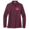 Ladies Silk Touch™ Long Sleeve Polo Thumbnail