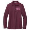 Ladies Silk Touch™ Long Sleeve Polo Thumbnail