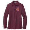 Ladies Silk Touch™ Long Sleeve Polo Thumbnail
