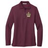 Ladies Silk Touch™ Long Sleeve Polo Thumbnail