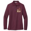 Ladies Silk Touch™ Long Sleeve Polo Thumbnail