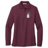 Ladies Silk Touch™ Long Sleeve Polo Thumbnail