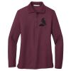 Ladies Silk Touch™ Long Sleeve Polo Thumbnail