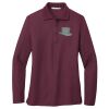 Ladies Silk Touch™ Long Sleeve Polo Thumbnail