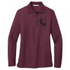 Ladies Silk Touch™ Long Sleeve Polo Thumbnail