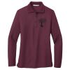 Ladies Silk Touch™ Long Sleeve Polo Thumbnail