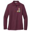 Ladies Silk Touch™ Long Sleeve Polo Thumbnail