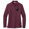 Ladies Silk Touch™ Long Sleeve Polo Thumbnail