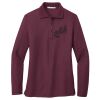 Ladies Silk Touch™ Long Sleeve Polo Thumbnail