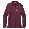 Ladies Silk Touch™ Long Sleeve Polo Thumbnail