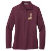 Ladies Silk Touch™ Long Sleeve Polo Thumbnail