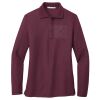 Ladies Silk Touch™ Long Sleeve Polo Thumbnail