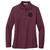Ladies Silk Touch™ Long Sleeve Polo Thumbnail
