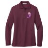 Ladies Silk Touch™ Long Sleeve Polo Thumbnail